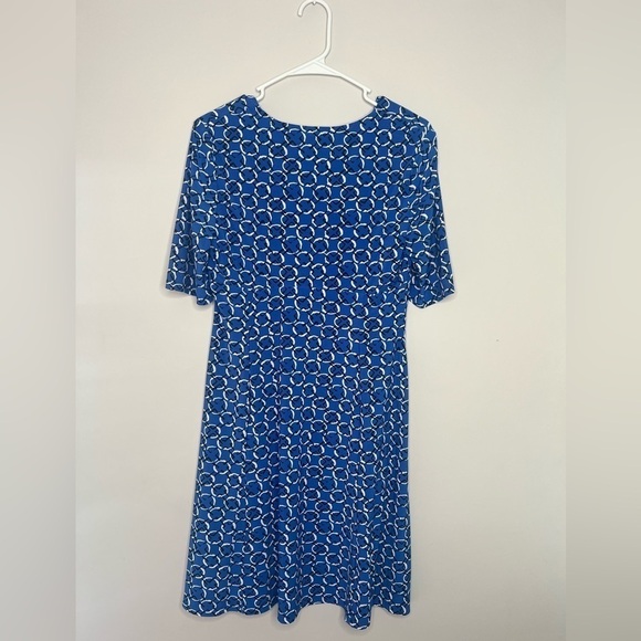 Chaps Royal Blue Sleeved Dress Size Medium - Picture 2 of 5